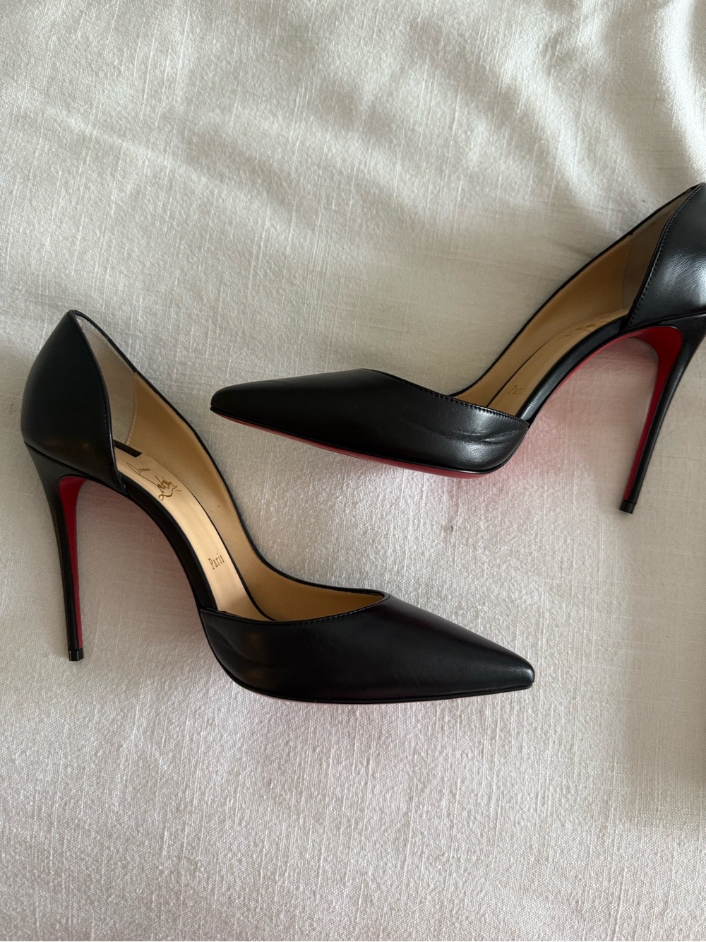 CL Women's Black Pointed Iriza High Heels - Picture 2 of 6